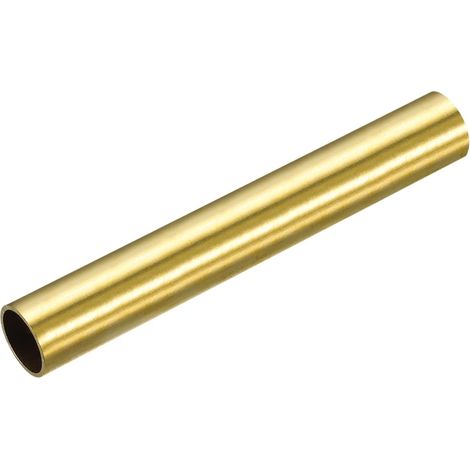 Brass Tube, 15mm OD 1mm Wall Thickness 100mm Length Round Pipe Tube for Industry, DIY Projects (1/5)