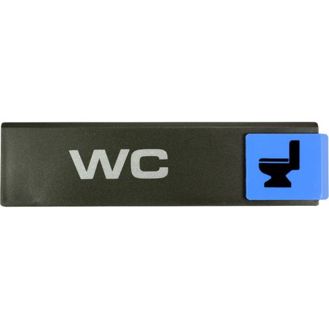Plaque de porte WC - Europe design 175x45mm - 4260808