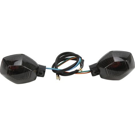 Lot de 2 feux clignotants avant et arrière de rechange pour moto Suzuki DL 1000 650 V-Strom (marron foncé) (1/5)