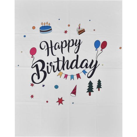 Tenture d'anniversaire pliable légère, couverture murale exquise pour décoration de chambre et fête (1/5)