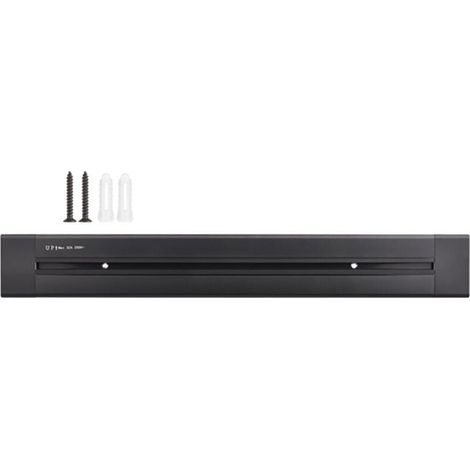 Système de rail de prise électrique amovible 8 000 W, rallonge de prise murale mobile, multiprise sans fil, rail coulissant, compartiment de gestion des câbles (1/4)