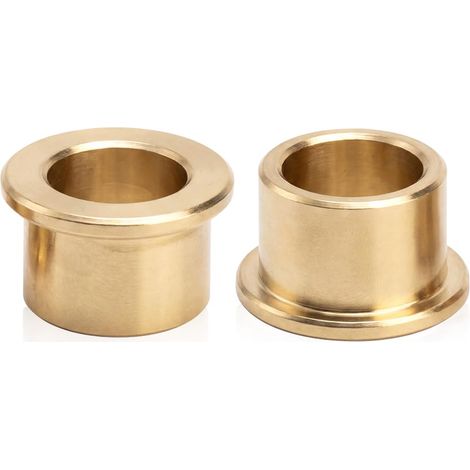 2 Pièces Bride Roulement Manchon 12x16x12 mm,Laiton Douille Auto Lubrifiant Bagues,Bride Manchon Roulement Fritté pour Industriel Équipement Machines et Outils (1/5)