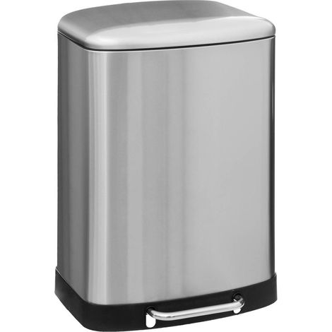 Cestino a pedale 50l ariane in acciaio inox - 5five