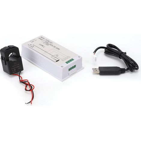 Multifunktions-LED-Digitalanzeige-Spannungs-, Strom-, Leistungs- und Energiemessgerät (PZEM-004 (Tester Split Core Transformator USB Adapter) ) (1/5)