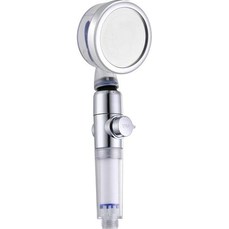 ECO TORNADO - Soffione doccia a risparmio d'acqua (fino al -50%) con regolatore di flusso e filtro - Testa articolata - Facile installazione (1/5)