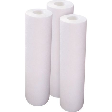 Lot de 3 cartouches filtre à eau extrudées - anti-impuretés, durée 6 mois - Merkur