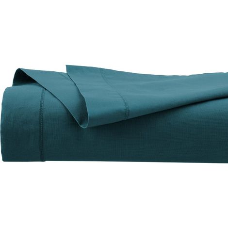 Lenzuolo piatto carina in cotone blu anatra 240x290cm - Atmosphera créateur d'intérieur (1/3)