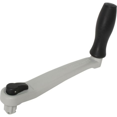 Manivelle de winch à verrouillage - gris - 20 cm