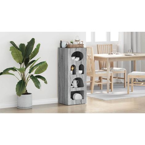 vidaXL  Sideboard  Grey Sonoma 40 x 35 x 100.5 cm Engineered Wood