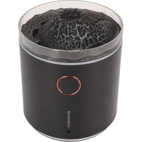 Intelligenter Aromatherapie-Luftbefeuchter, multifunktionaler Zerstäuber mit Timer, Luftbefeuchter mit Flammeneffekt für Schlaf- und Wohnzimmer, weiß (1/5)