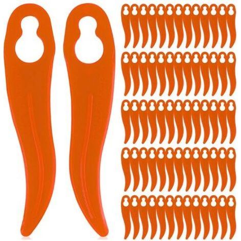 Lot de 120 lames de rechange en plastique pour coupe-bordures Einhell et Bosch – Compatible avec les coupe-bordures sans fil (1/3)