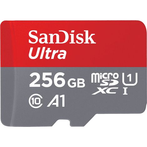 Kit SanDisk Ultra R100 microSDXC de 256 GB, UHS-I, Clase 10