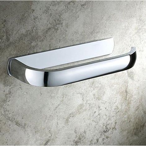Moderner, wandmontierter Toilettenpapierhalter fürs Badezimmer, silberner Taschentuchhalter (1/5)