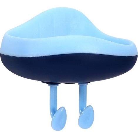 Boîte à savon de drainage à suspendre au mur ,en forme de nuage, crochet de dessin animé sans perçage(bleu clair) (1/5)
