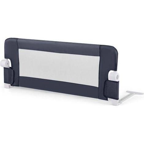 Bed rail safety gate for toddlers with soft foam with belt 105 x 40 x 42 cm dark grey (1/5)