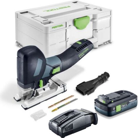FESTOOL Akku-Pendelstichsäge PSC 500 EB-Basic + Akkupack BP 18 TBX 4 C-ASI + SCA 16 - 576959C (1/4)