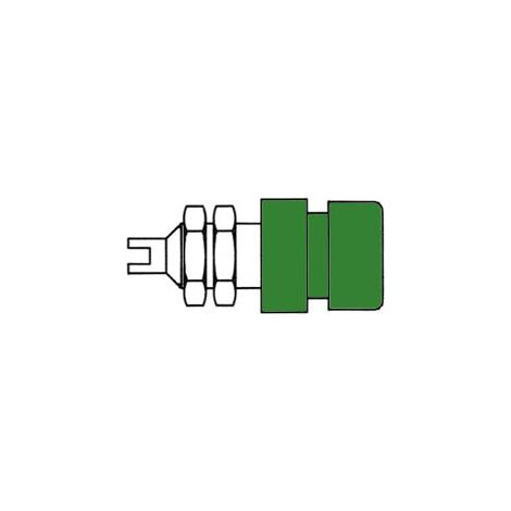 DOUILLE STANDARD 4MM ISOLEE - VERT (BIL 20) VELLEMAN HM2441 (1/3)
