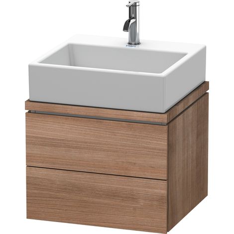 Duravit L-Cube Mueble para consola, ancho 520mm, profundidad 477mm, 2 cajones, color: Cerezo del Tesino - LC580807373 (1/5)