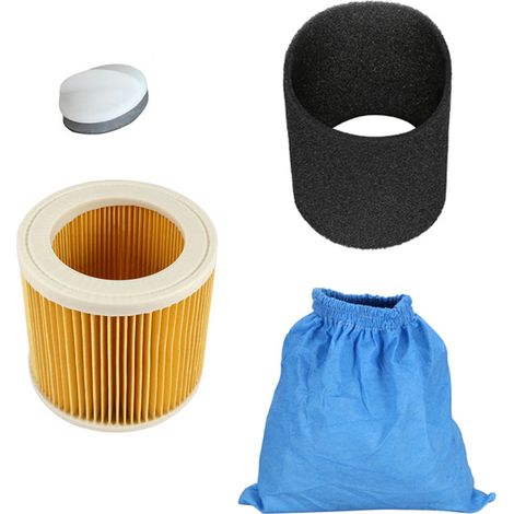 Kärcher 1 Fabric Bag 1 Filter Cotton 1 Filter Cartridge Motor Protector for Karcer MV1/WD1 WD2 WD3 (1/5)