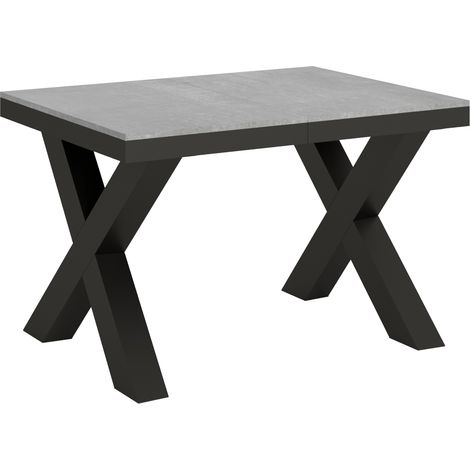 Tavolo "Andria" allungabile in legno per sala da pranzo -Allungabile fino a 224 cm / Cemento (1/5)