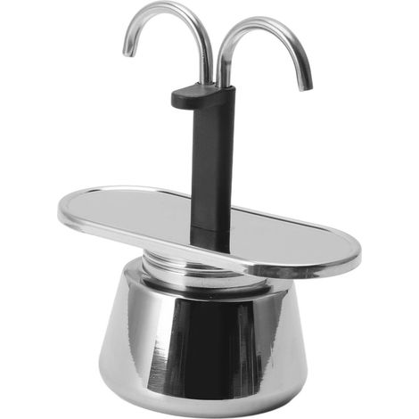 Cafetière à Conduit DIY en Acier Inoxydable à Double Tête, 2 Tasses, pour un Versement Rapide et élégant, Facile à Transporter pour les Voyages, Cadeau Exquis pour les Voisins (1/5)