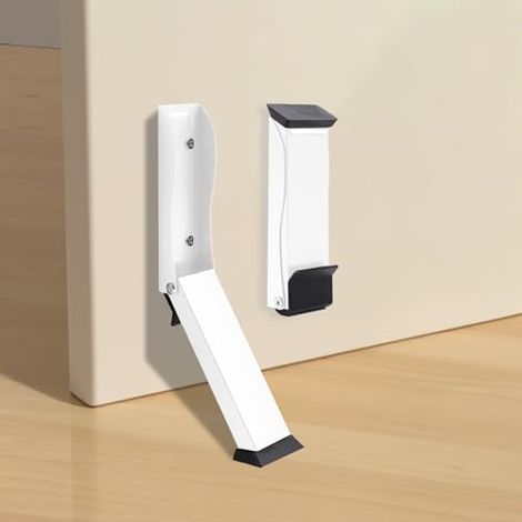 1 pièce - Bouchon de porte - Bouchon de porte sans perforations, bloc de porte anticollision - blanc (1/5)