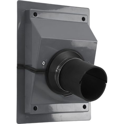 Kit de pénétration murale CVC avec couvercle - Protège isolation, manchon fendu, pour système split/conditionneur d'air intérieur/extérieur, gris (1/5)