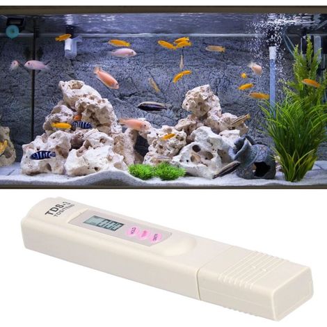 Wasserteststift, automatische Temperaturkompensation, tragbar, robust und langlebig, ±2 % (FS) Präzisions-TDS-Tester für Aquarien, Schwimmbäder und Trinkwasser (1/5)