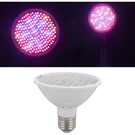 Mumusuki Ampoule de Culture de Plantes, 8W 200 LED, Ampoule de Lampe de Culture D'intérieur à Spectre Complet, Plusieurs Couleurs, pour Serre Domestique