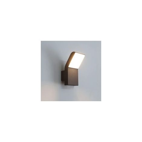 Aplique de pared LED moderno para exteriores, 9W, resistente al agua, negro, ideal para patio, entrada, jardín, camino de acceso, 1020 lm, luz blanca cálida - Crezuo