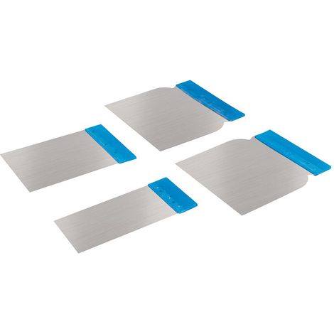 Spatules de carrossier inox, 4 pcs 50, 80, 100 et 120 mm (1/4)