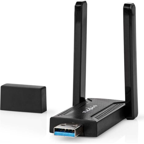 Nätverks dongle  Wi-Fi  AC1200  2,4/5 GHz (Dual Band)  USB3.0  Wi-Fi hastighet totale: 1200 Mbps  Windows 10 / Windows 11 / Windows 8