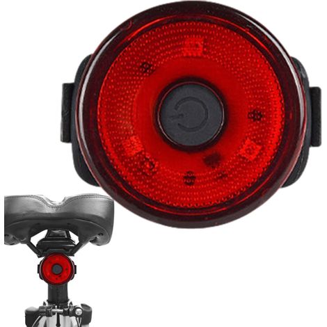 Feu arrière de vélo, feu arrière de vélo  Lumière de sécurité Clignotante pour vélo - Feu arrière de vélo, Feux d'avertissement avec 2 Modes d'éclairage, Feux de VTT alimentés par Batterie,