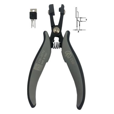 Pince de formage RS PRO, L. (hors tout) 158 mm, 1 pièce(s) ( Prix pour 1 )