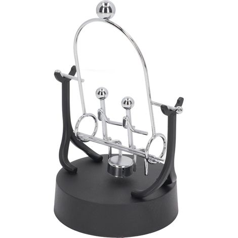 Machine à mouvement perpétuel pour couples, en forme de balançoire, en fer forgé, finition électroplaquée, modèle à mouvement perpétuel pour bureau. (1/5)
