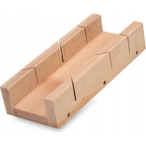 Caja de ingletes de madera