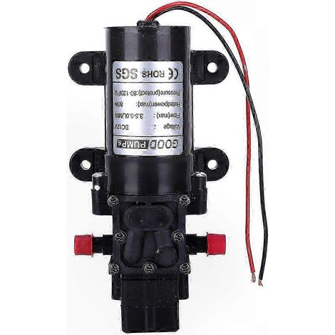Mini pompe à membrane 12 V CC compatible avec les systèmes de purification d'eau, diamètre de sortie 10 mm, modèle FL3210-80W (1/5)