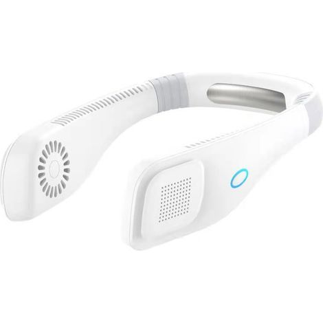 Ventilateur de cou portable, batterie rechargeable, sans pales, mains libres, les voyages, le sport et les activités de plein air. (1/5)