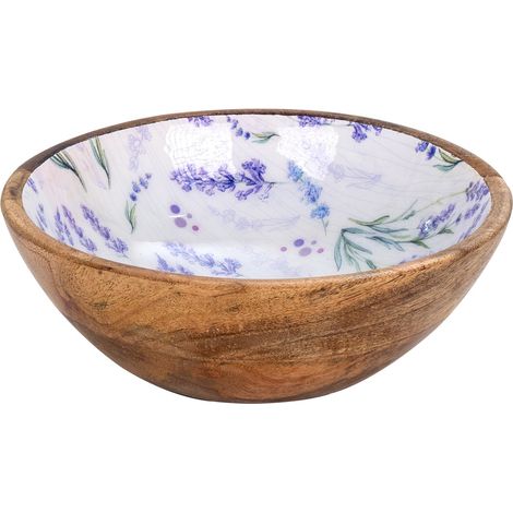 Signes Grimalt Cuenco Bol Cocina  Bowl Lavanda Cajas Y Bandejas Marrón 15x15x7cm 30414