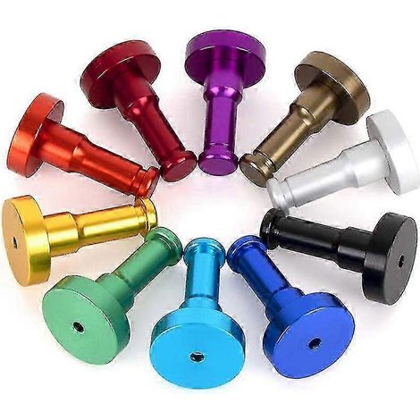 Lot de 10 crochets muraux robustes, crochets porte-manteaux muraux multicolores, adaptés à tous les usages domestiques. (1/5)
