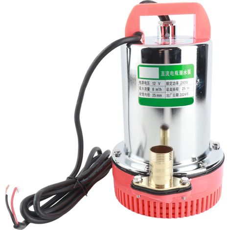 Pompe à eau submersible 12 V CC pour puits profonds, pompe d'irrigation (1/5)