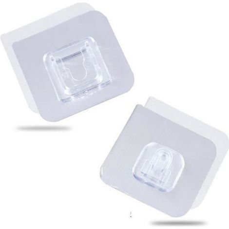 Crochets muraux adhésifs double face - Lot de 6 (1/3)