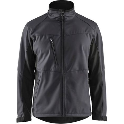 Veste de travail softshell 4950 - Gris moyen/Noir M (1/4)