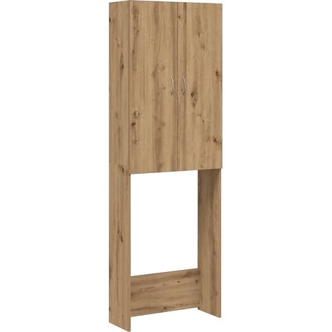 Maison Exclusive - Armario de lavadora roble artisan 64x25,5x190