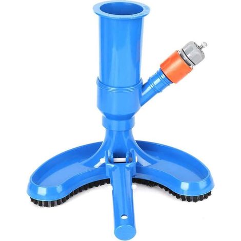 Swimming Pool Cleaning Kit,Pool Vacuum Cleaner Portable Swimming Pool Vacuum Cleaner Jet, Pool Vacuum Brush Cleaning Maintenance Kit, with Mesh Bag, for Cleaning Swimming Pool,Blue (1/5)