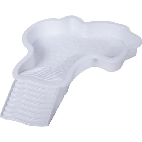 Grand Abreuvoir Reptile, Gamelle Antidérapante pour Tortue Lézard Gecko et Amphibiens,Blanc (1/4)