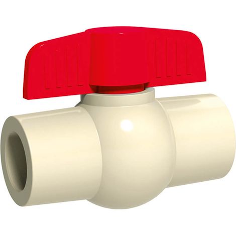 IDMAR 1/2" CPVC (DN15) Kugelhahn mit Verklebung - Warmwassersystem