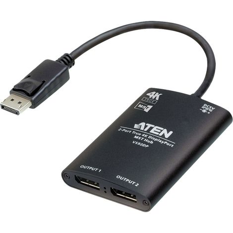 ATEN VS92DP Répartiteur DisplayPort 3840 x 2160 pixels noir
