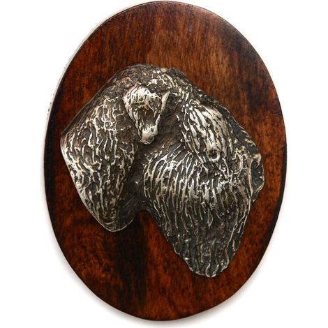 Terrier nero russo - spilla per esposizione canina, fermaglio per numero di partenza, distintivo per cani di Art-Dog (1/4)