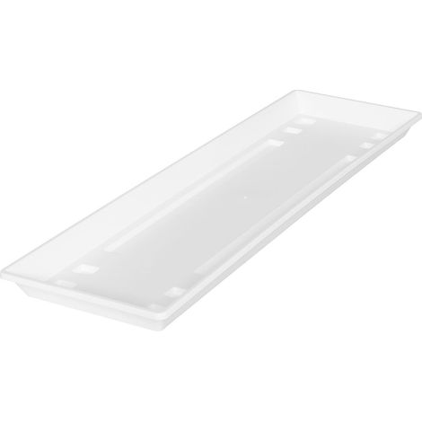 Geli Balkonkasten Untersetzer STANDARD Weiß  50 cm - Kunststoff